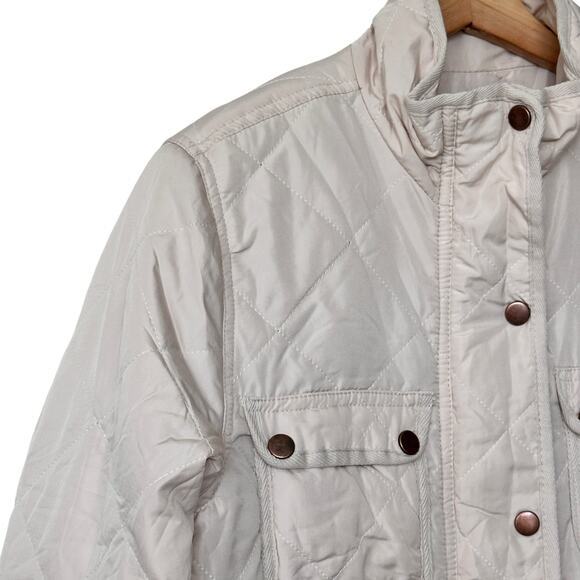 NWT Altar’d State Alpine  Quilted Puffer‎ Comfy Jacket In Champagne Size M - Picture 12 of 12